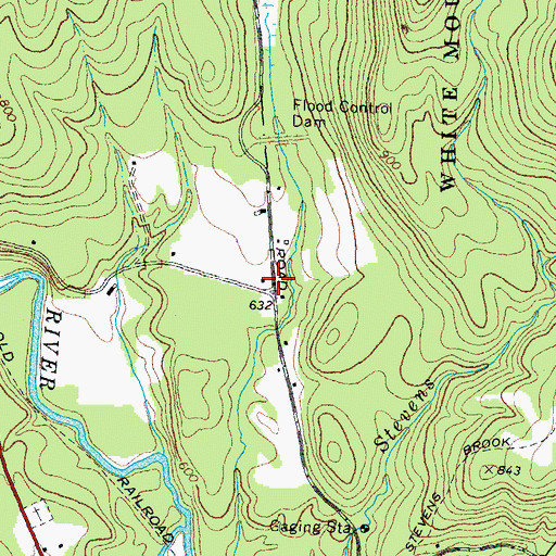 Topographic Map of Buffalo School (historical), NH