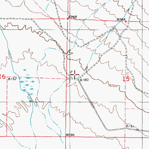 Topographic Map of Eaglebrook Gulch, CO