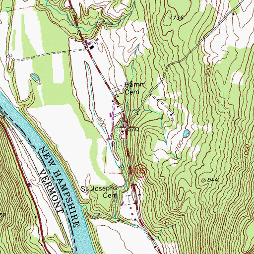 Topographic Map of Carbee School (historical), NH