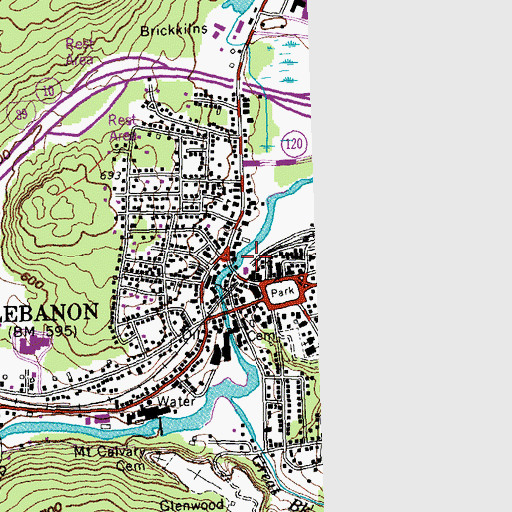 Topographic Map of Carter-Witherell Building, NH