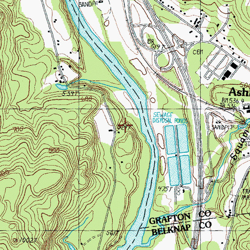 Topographic Map of Church Hill Wildlife Management Area, NH