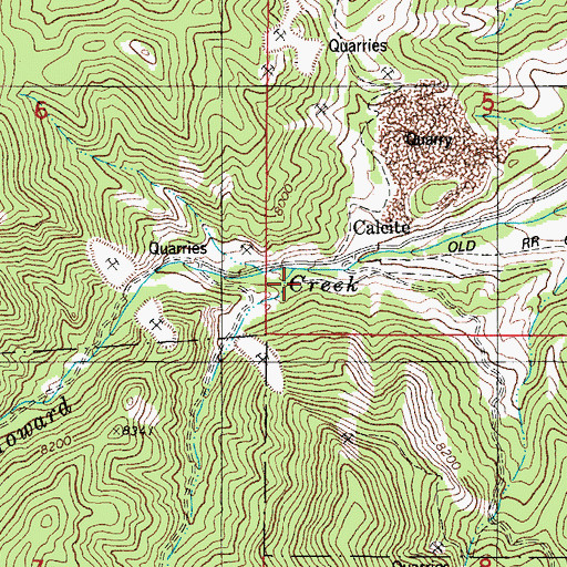 Topographic Map of Spring Creek, CO