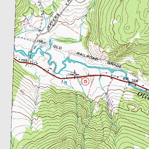 Topographic Map of East Haverhill Cemetery, NH