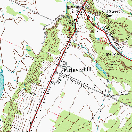 Topographic Map of First Congregational Church, NH
