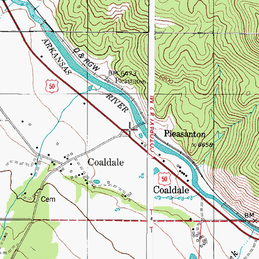 Topographic Map of Hayden Creek, CO