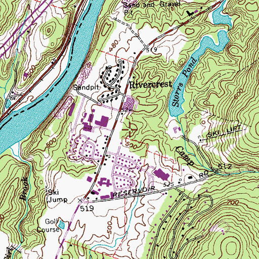 Topographic Map of Frances C Richmond Middle School, NH