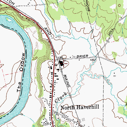 Topographic Map of Grafton County Offices, NH
