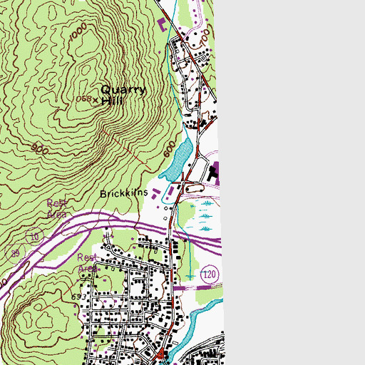 Topographic Map of Hanover Street School, NH