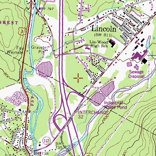 Topographic Map of Hobo Hill Adventure Golf, NH