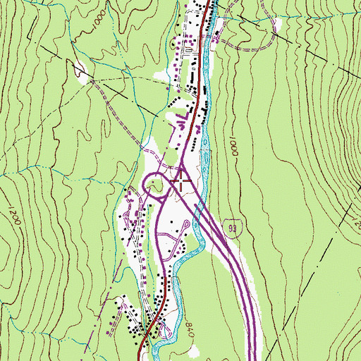 Topographic Map of Interchange 33, NH