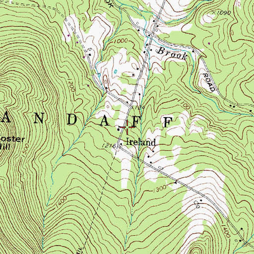 Topographic Map of Ireland School (historical), NH