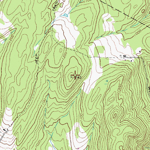 Topographic Map of Moulton Hill, NH