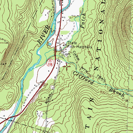 Topographic Map of New Hampshire State Fish Hatchery, NH