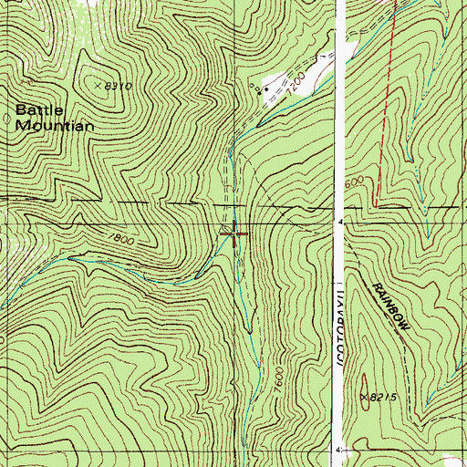 Topographic Map of Wolf Creek, CO
