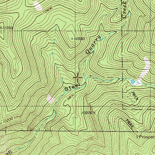 Topographic Map of Quarry Creek, CO