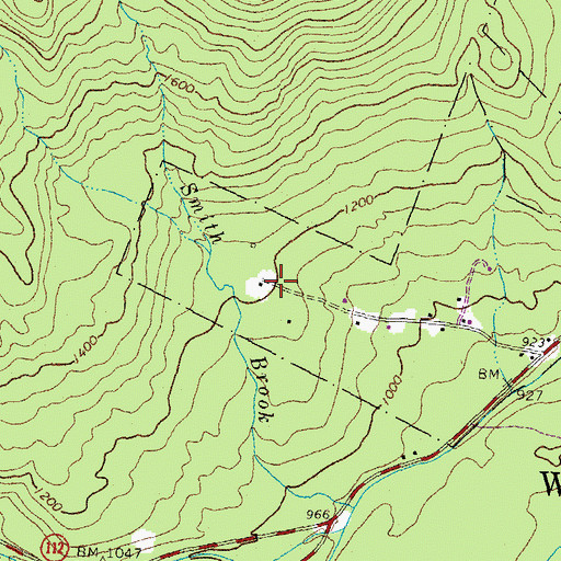 Topographic Map of Russell Farm (historical), NH
