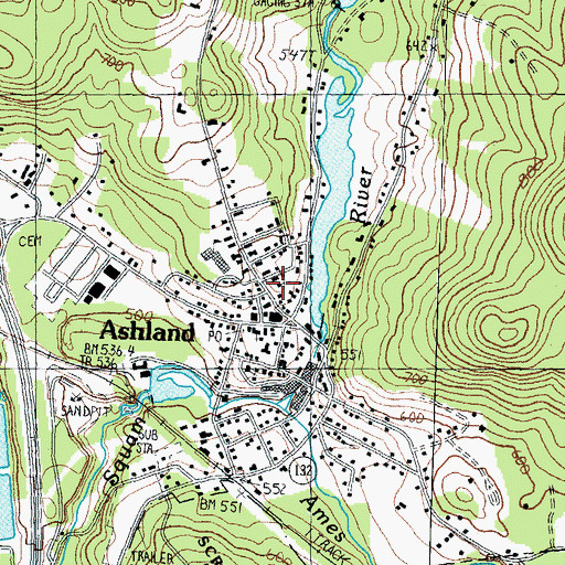 Topographic Map of Saint Marks Episcopal Church, NH