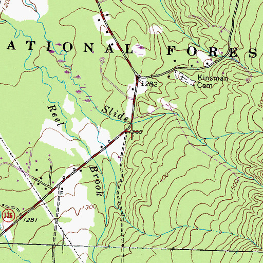 Topographic Map of School Number 3 (historical), NH