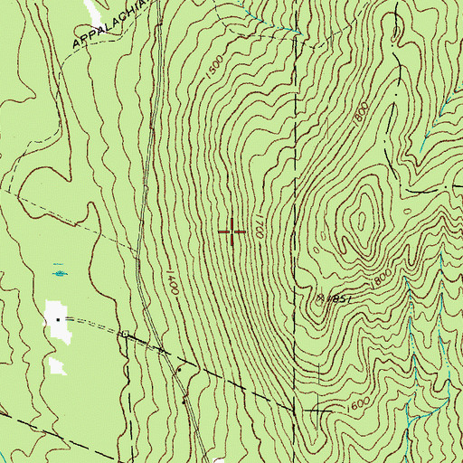 Topographic Map of Sentinel Mountain State Forest, NH