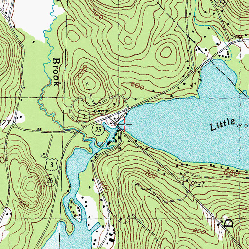Topographic Map of Squam River Bridge, NH
