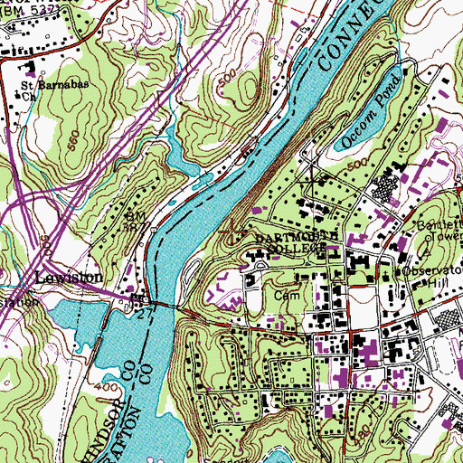 Topographic Map of Tom Dent Cabin, NH