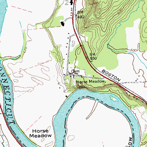 Topographic Map of Trinity Church of the Nazarene, NH