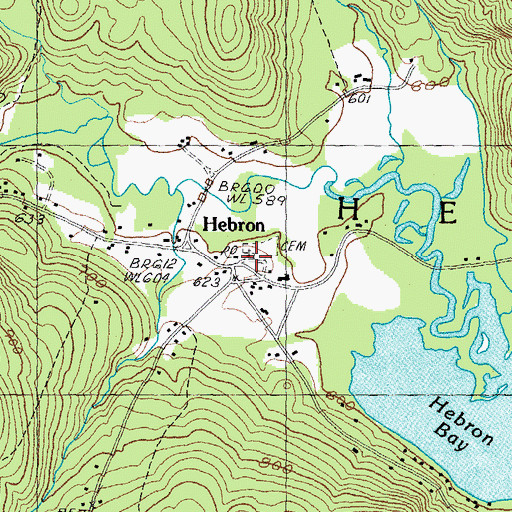 Topographic Map of Union Congregational Church, NH