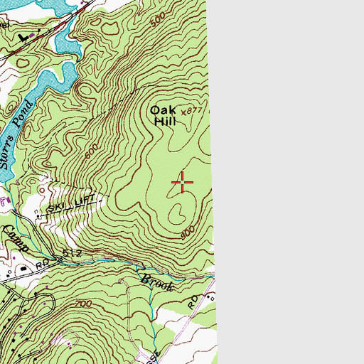 Topographic Map of United States Army Cold Regions Research and Enigneering Laboratory Library, NH