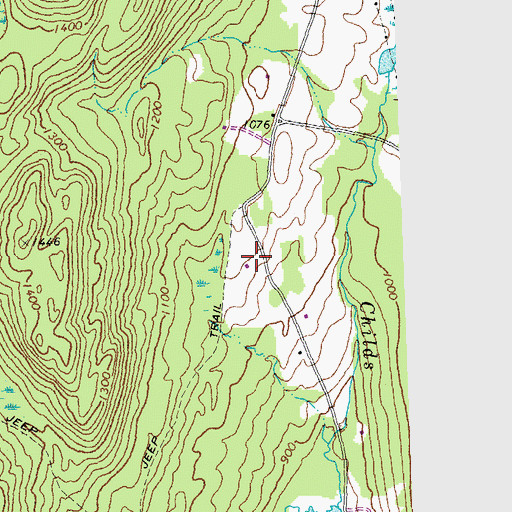 Topographic Map of West Bath School (historical), NH