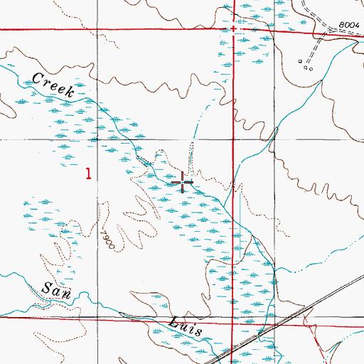 Topographic Map of Carr Gulch, CO