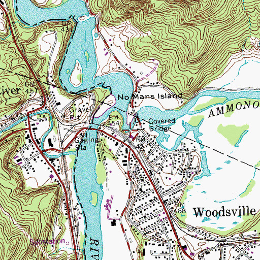 Topographic Map of Woodsville Opera Building, NH