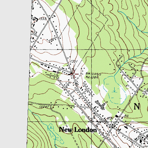 Topographic Map of Barn Playhouse, NH