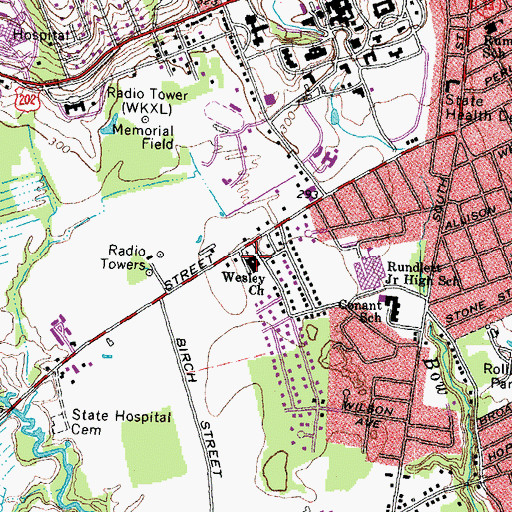 Topographic Map of The Church of Jesus Christ of Latter Day Saints, NH