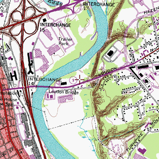 Topographic Map of Everett Arena, NH