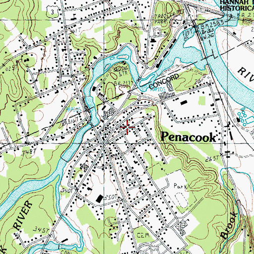 Topographic Map of First Baptist Church (historical), NH