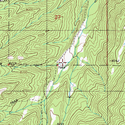 Topographic Map of Columbine Gulch, CO