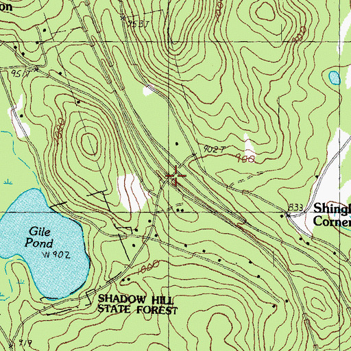 Topographic Map of Interchange 10, NH
