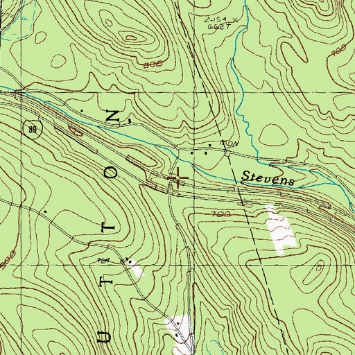 Topographic Map of Interchange 10, NH