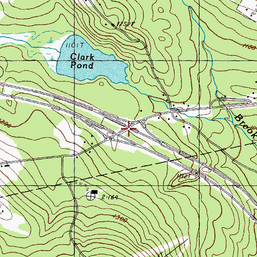 Topographic Map of Interchange 11, NH