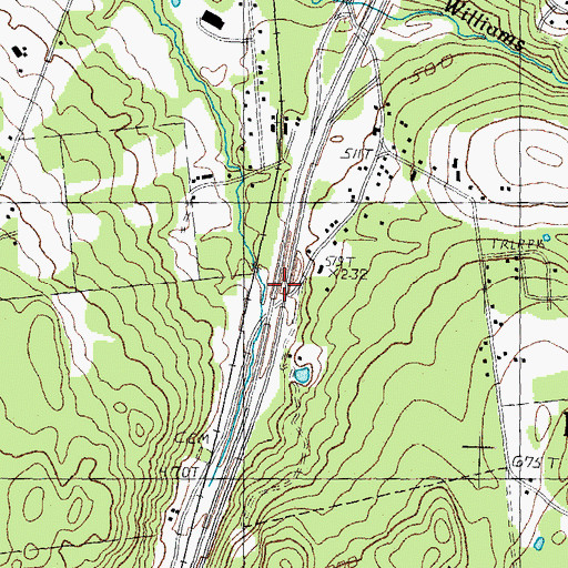 Topographic Map of Interchange 19, NH