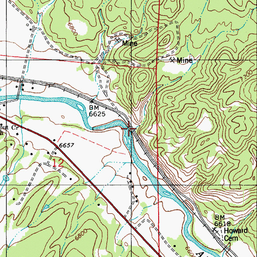 Topographic Map of Alkali Gulch, CO