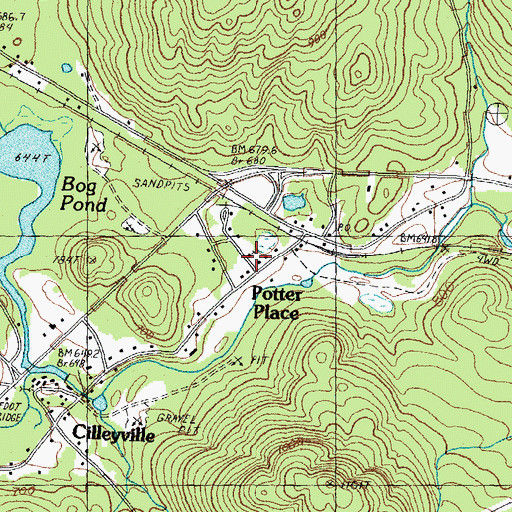 Topographic Map of Immaculate Conception Church, NH