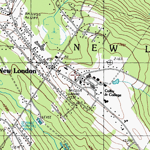 Topographic Map of Mary D Haddad Memorial Bandstand, NH