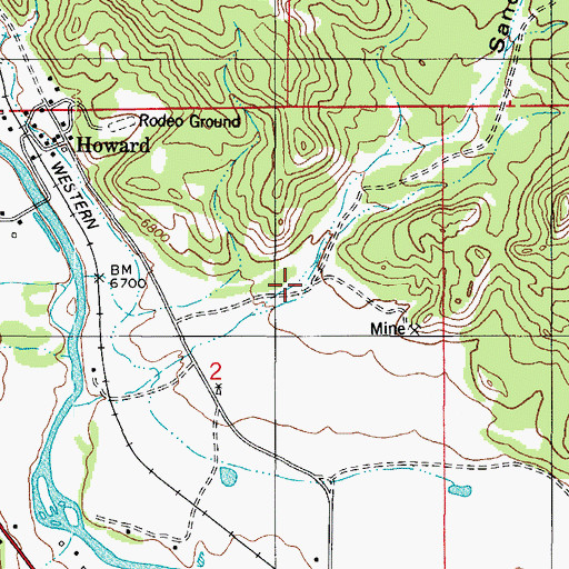 Topographic Map of Sand Gulch, CO