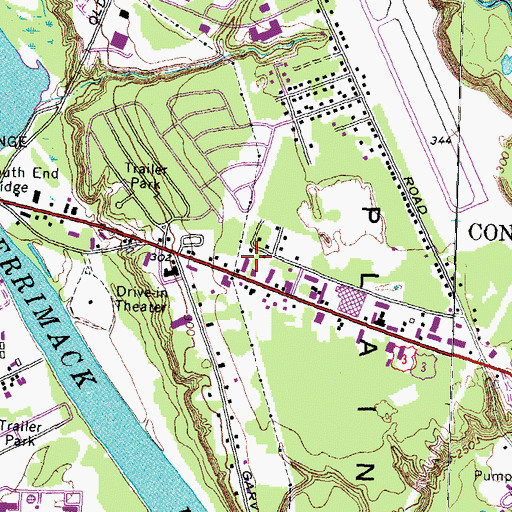 Topographic Map of New Hampshire Public Utilities Commission Library, NH