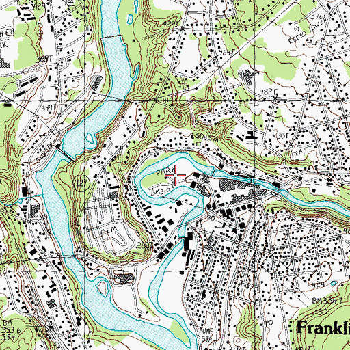 Topographic Map of Odell Park, NH