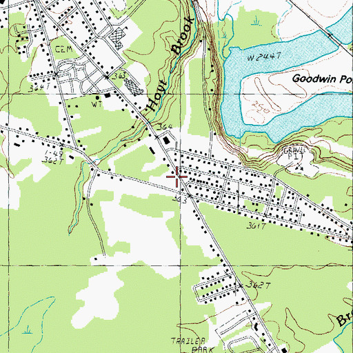 Topographic Map of Penacook Post Office, NH