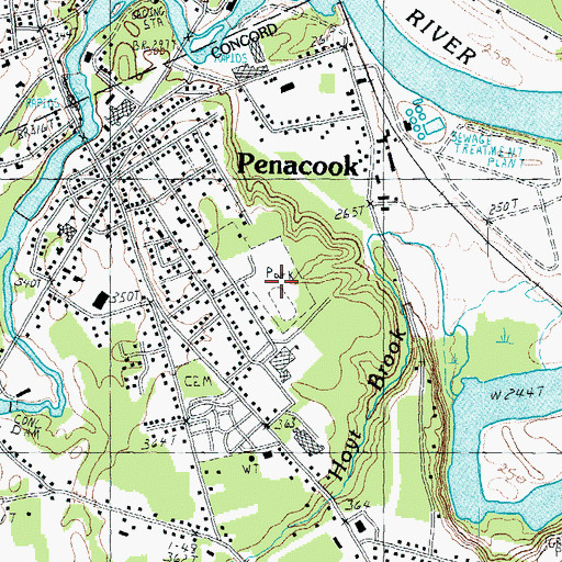 Topographic Map of Rolfe Park, NH