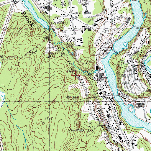 Topographic Map of Saint Judes Episcopal Church, NH