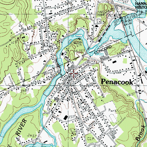 Topographic Map of Saint Marys Episcopal Church, NH